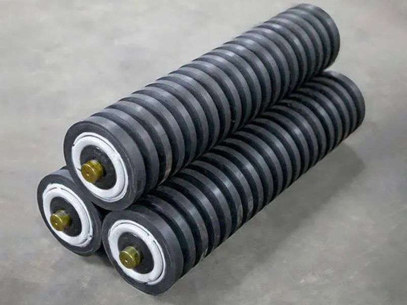 緩沖托輥 耐磨性好 規格齊全，量大從優(yōu) 直接出廠(chǎng)，歡迎咨詢(xún)！